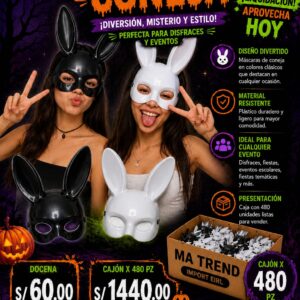 máscara de coneja