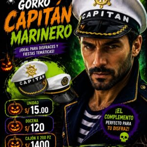 gorro capitán marinero