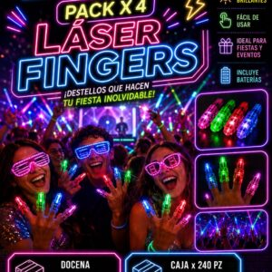 laser fingers (pack x 4)