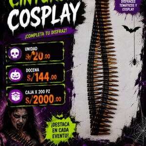 cinturón cosplay